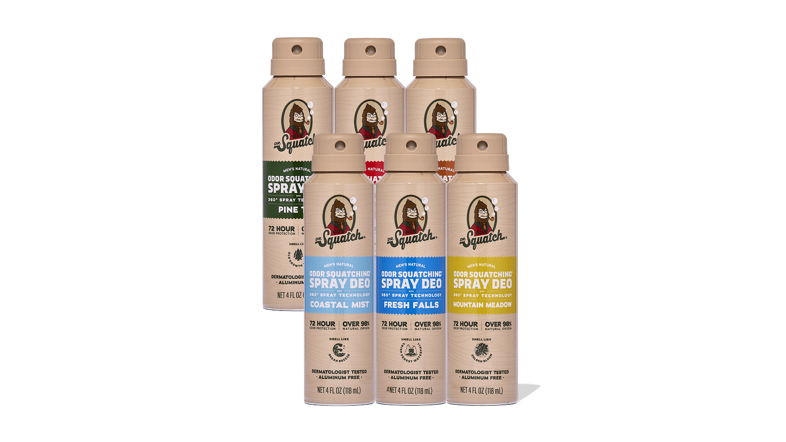 Spray Deodorant 6-Pack C4