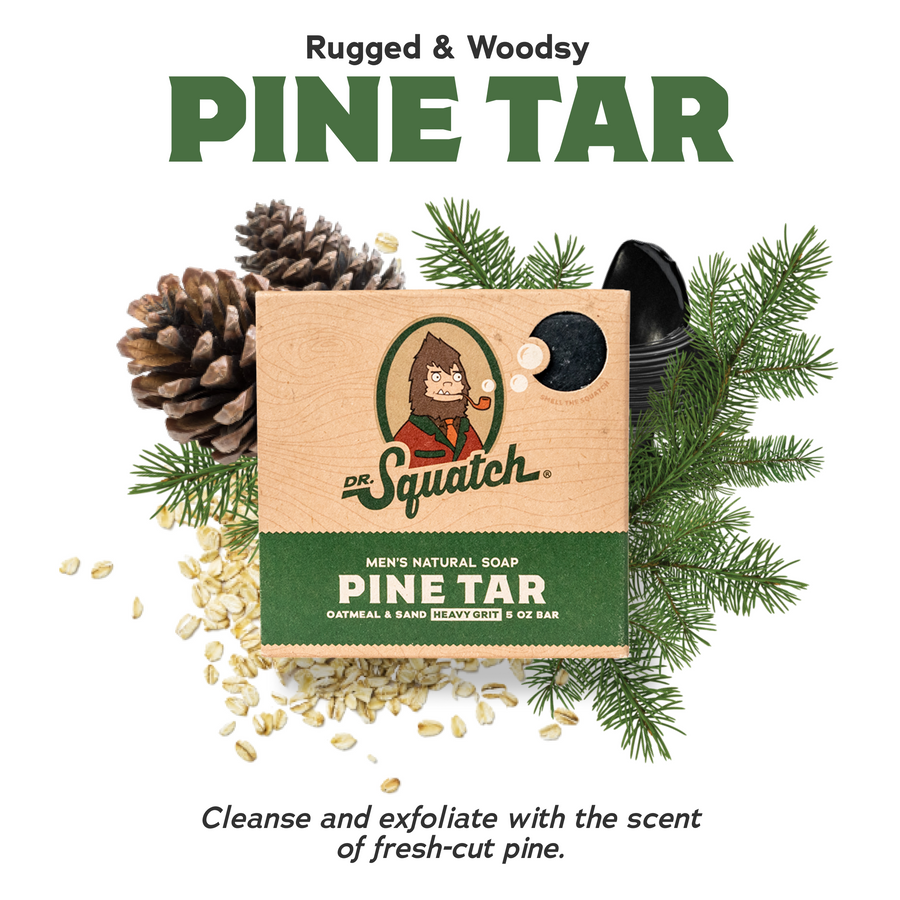 4-Pack Pine Tar Natural Bar Soap M6