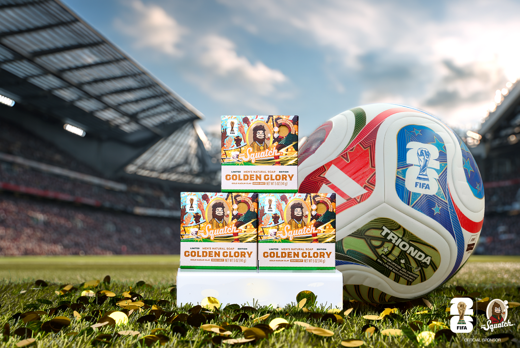 FIFA Golden Glory 3-Pack Bar Soap Bundle X9