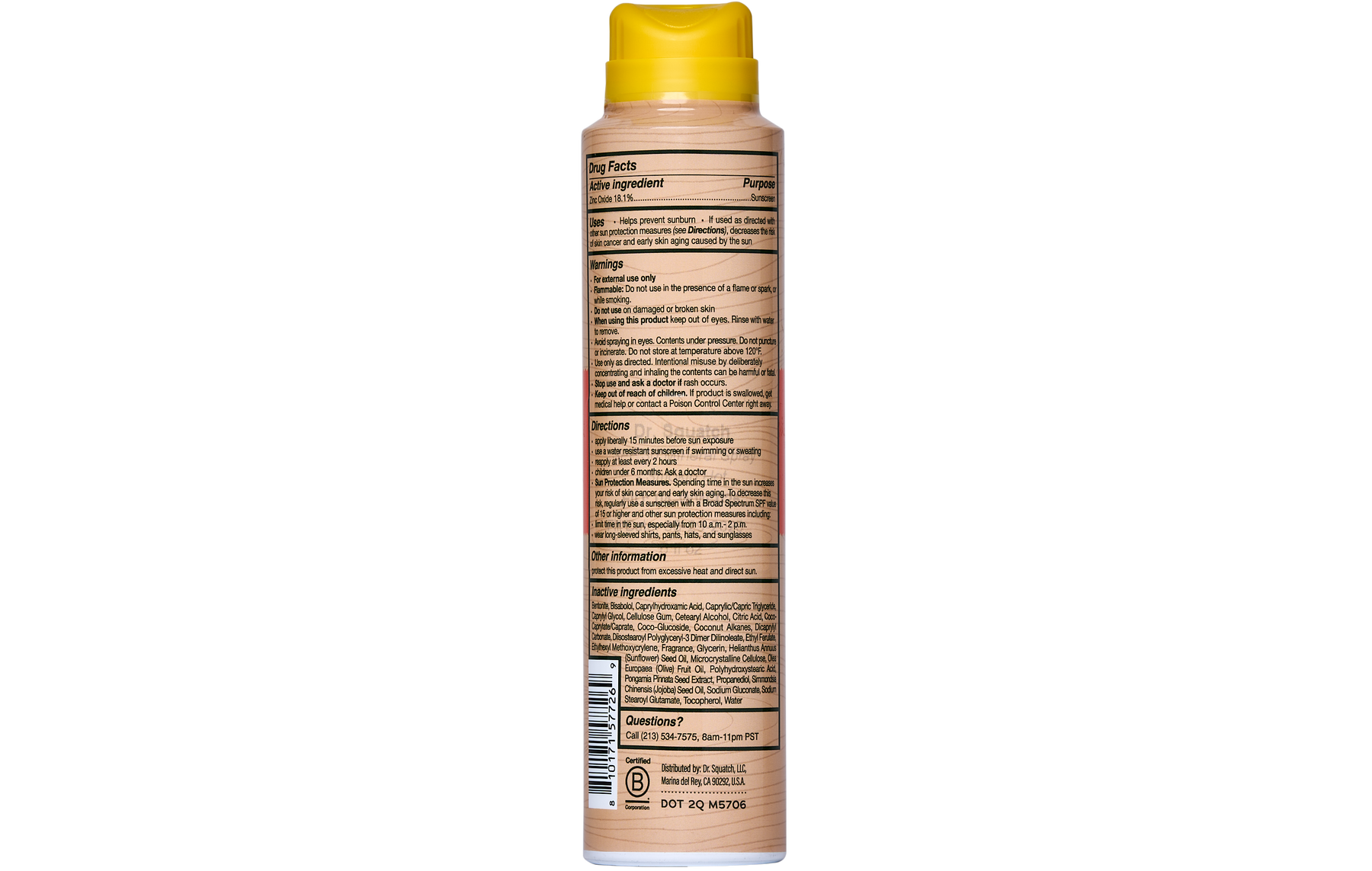 Spray Sunscreen | SPF 30 UVA/UVB Protection | Non-Greasy Mineral Sunscreen for Men H0