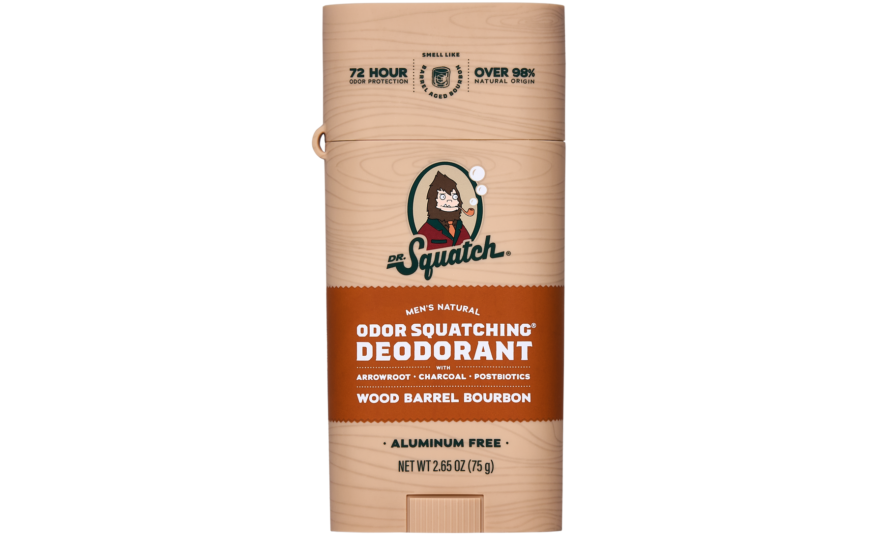 Wood Barrel Bourbon Deo Flask H4