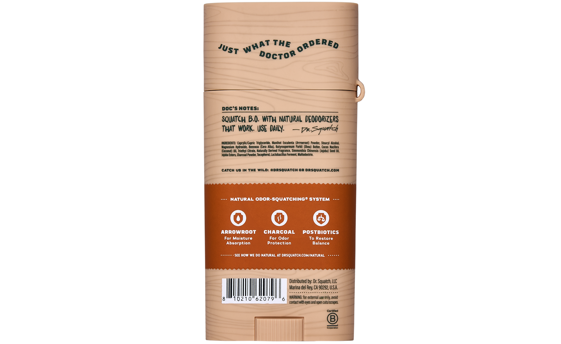 Wood Barrel Bourbon Deo Flask H4