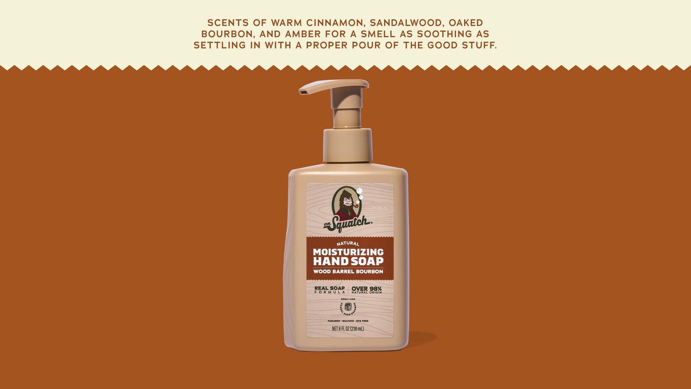 Wood Barrel Bourbon Hand Soap R9