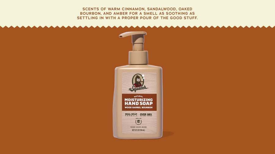 Wood Barrel Bourbon Hand Soap R9