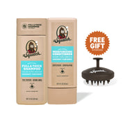 Hair Care Kit + Free Scalp Scrubber | Full & Thick Shampoo | Moisturizing Conditioner | Natural Products for Men J2