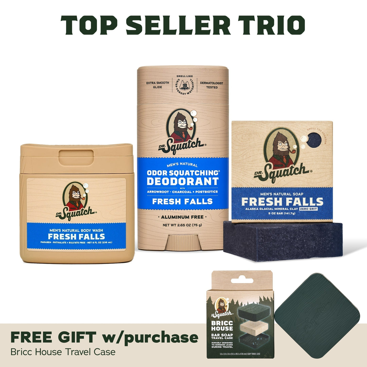 Soap, Deo, Body Wash + Travel Case L3