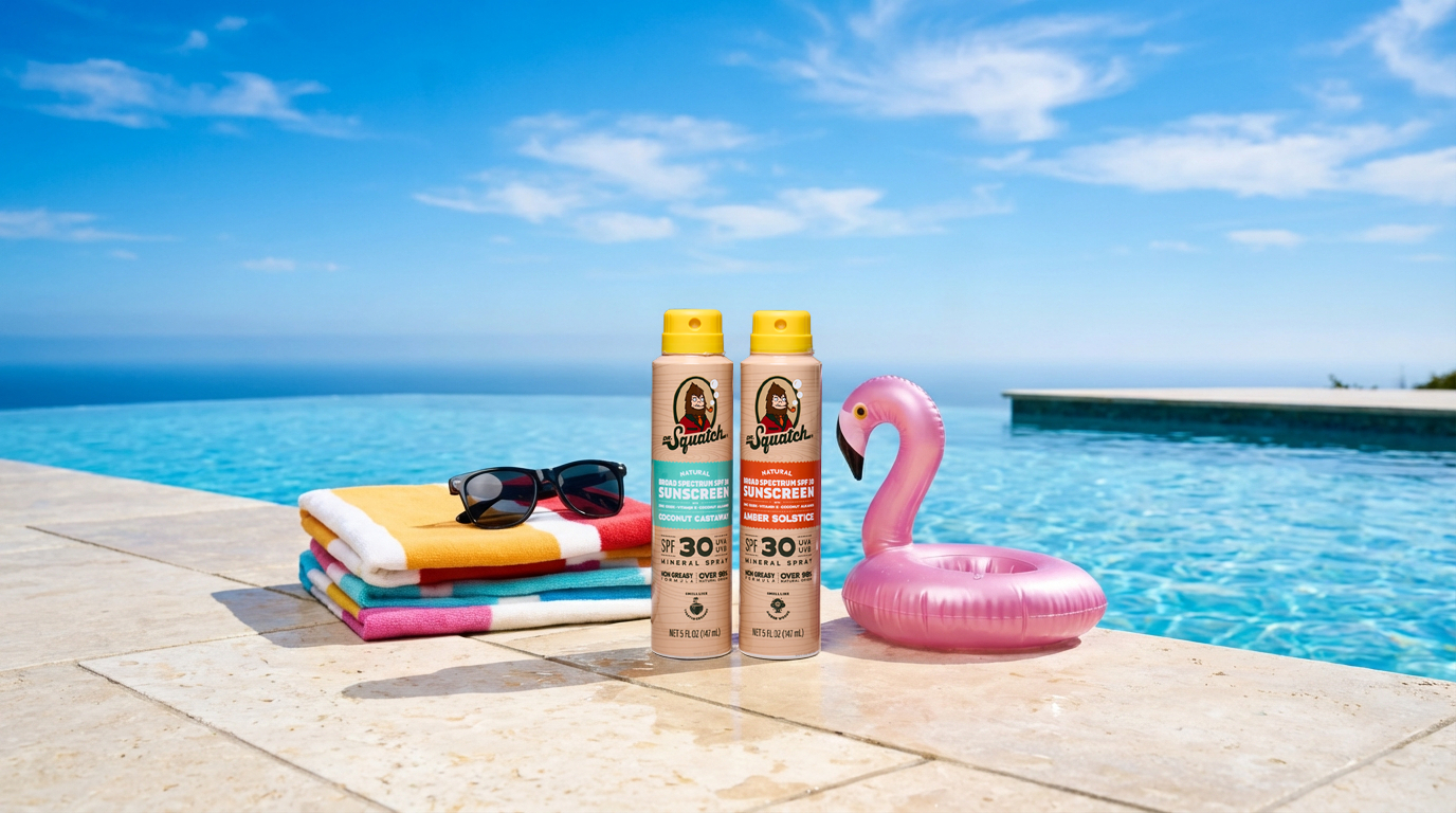 Spray Sunscreen 2-Pack | SPF 30 UVA/UVB Protection | Non-Greasy Mineral Sunscreen for Men J8