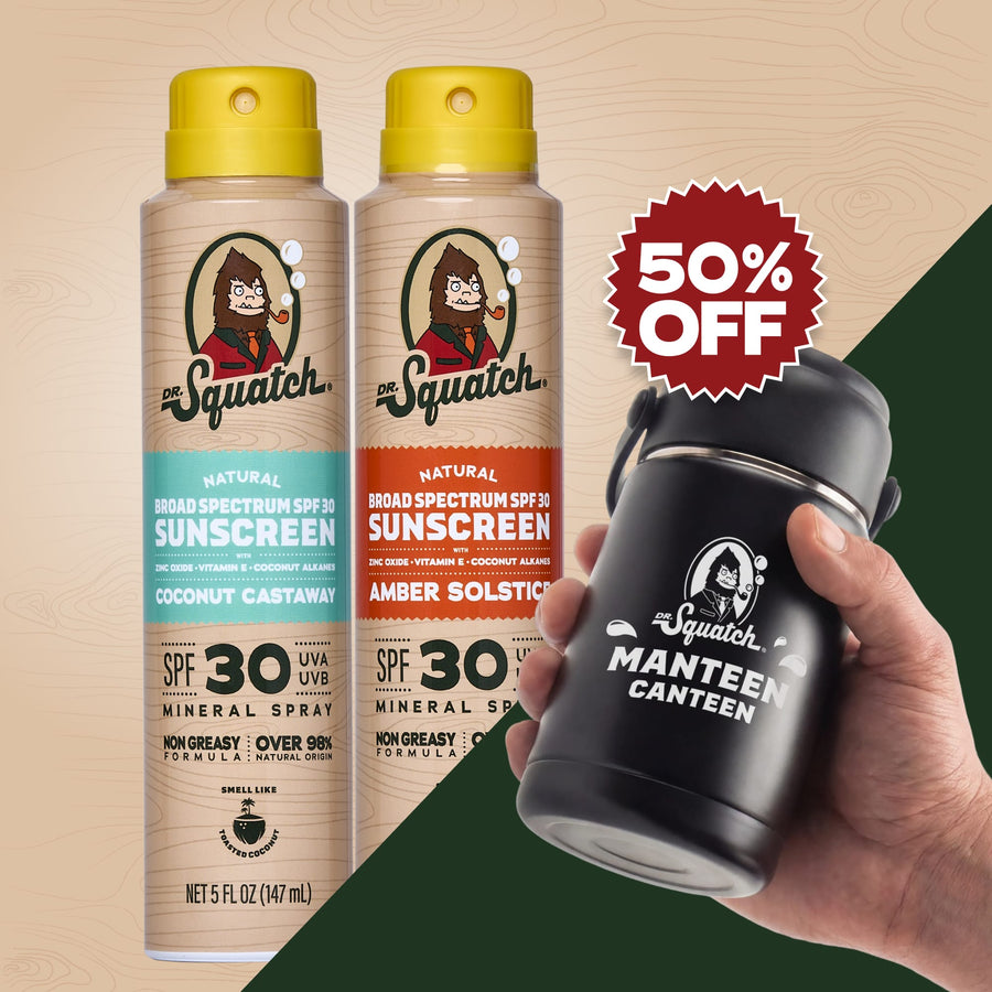 2-Pack Sunscreen + Manteen Canteen X3