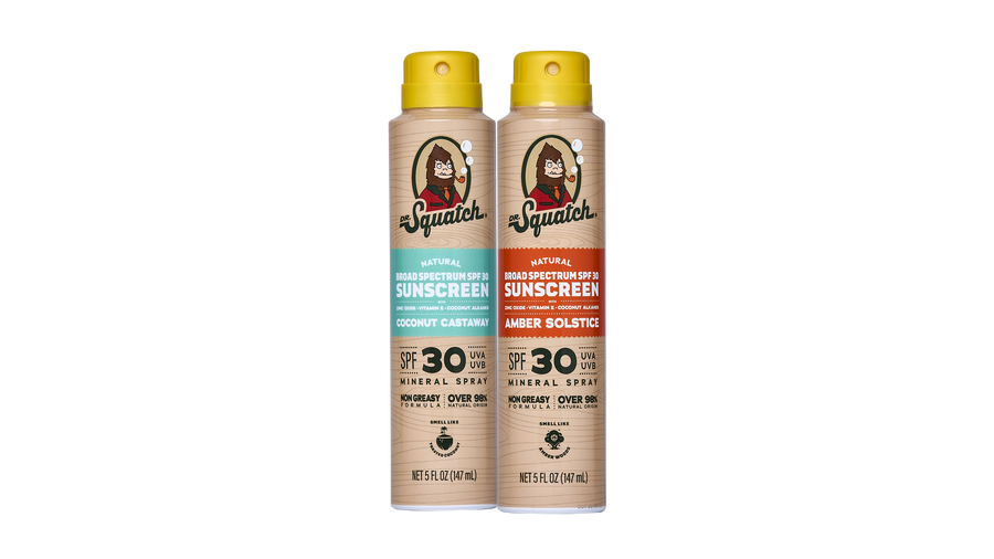 Spray Sunscreen 2-Pack | SPF 30 UVA/UVB Protection | Non-Greasy Mineral Sunscreen for Men J8