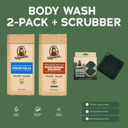 Body Wash 2-Pack + Scrubber U3