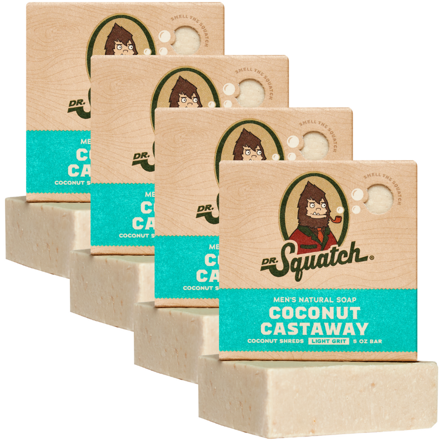 4-Pack Coconut Castaway Natural Bar Soap K7