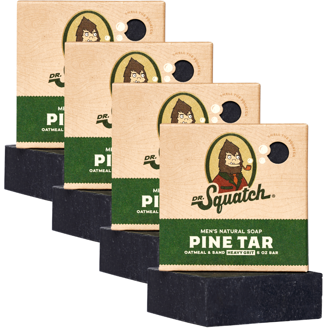 4-Pack Pine Tar Natural Bar Soap M6