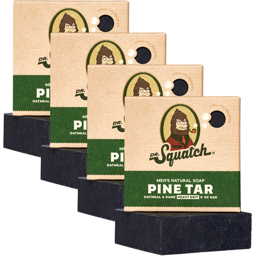4-Pack Pine Tar Natural Bar Soap M6