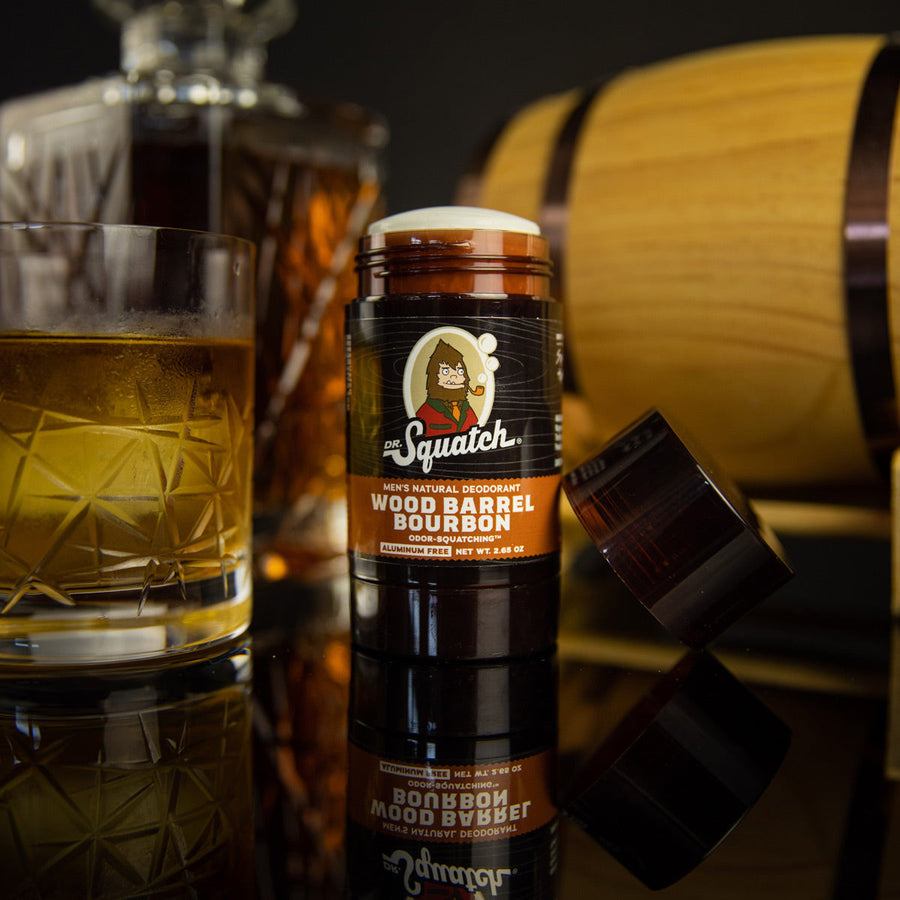 Essentials: Wood Barrel Bourbon Deodorant Q8