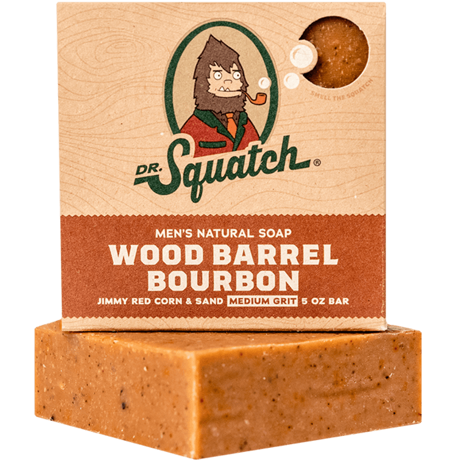 Essentials: Wood Barrel Bourbon Bar Soap J8